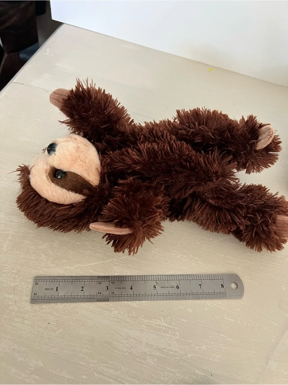 Aurora Sloth Hand Puppet Brown Plush Animal Puppet